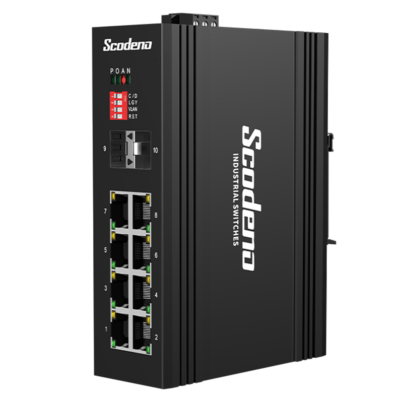 SWITCH ETHERNET INDUSTRIAL DE 8 PUERTOS NO ADMINISTRABLE